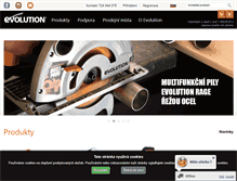 Tablet Screenshot of evolutiontools.cz